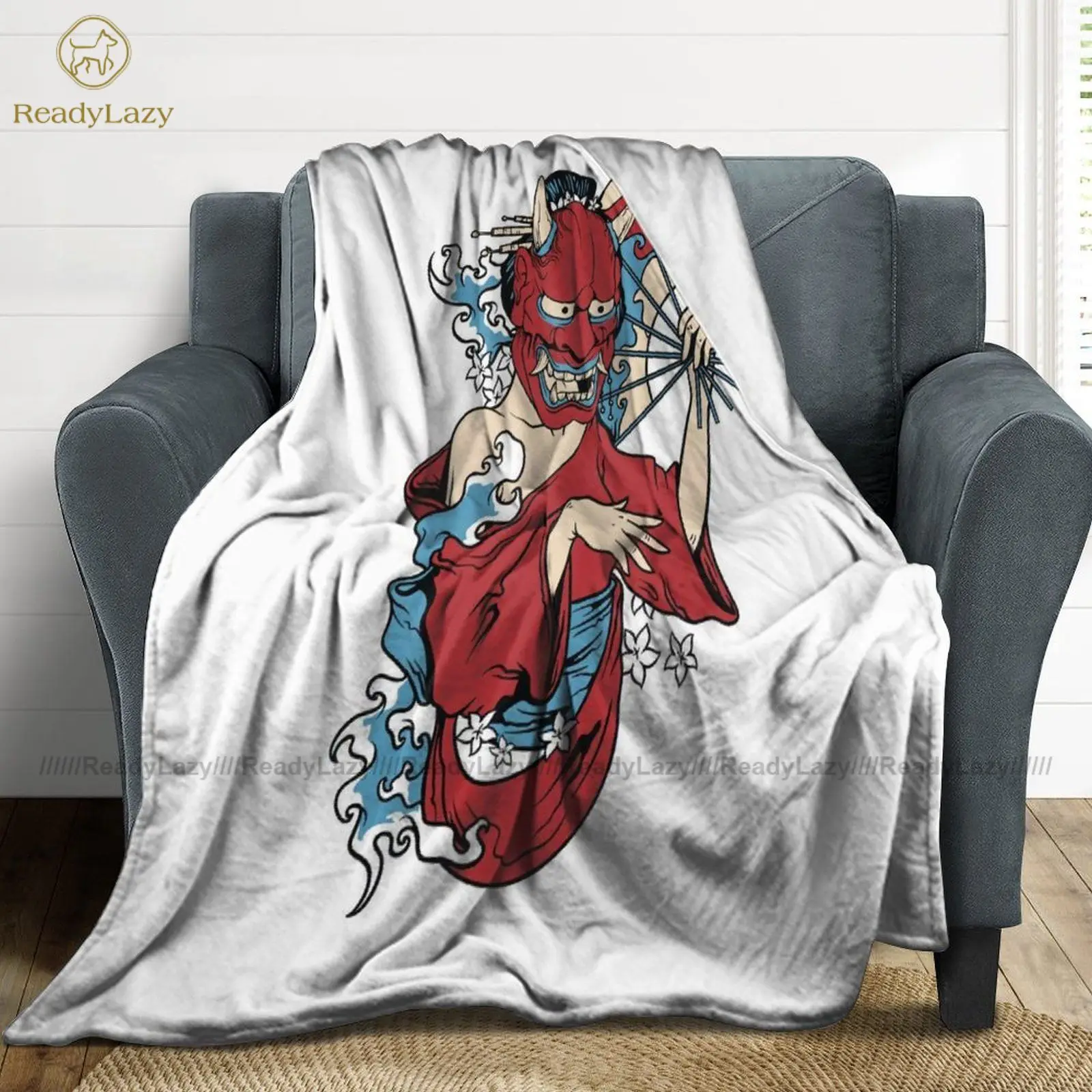 

Oni Blanket Cheap Comfy Bedspread Fleece Cold Soft Blanket