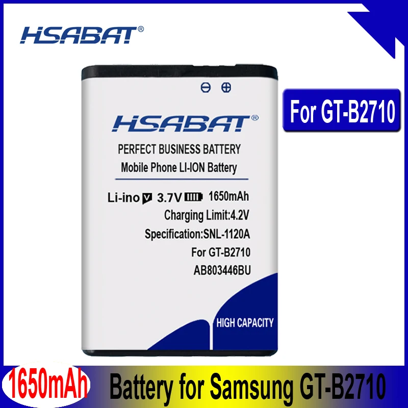 HSABAT 1650mAh AB803446BU Высококачественная батарея для samsung GT-B2710 B2710 твердая батарея Xcover 271