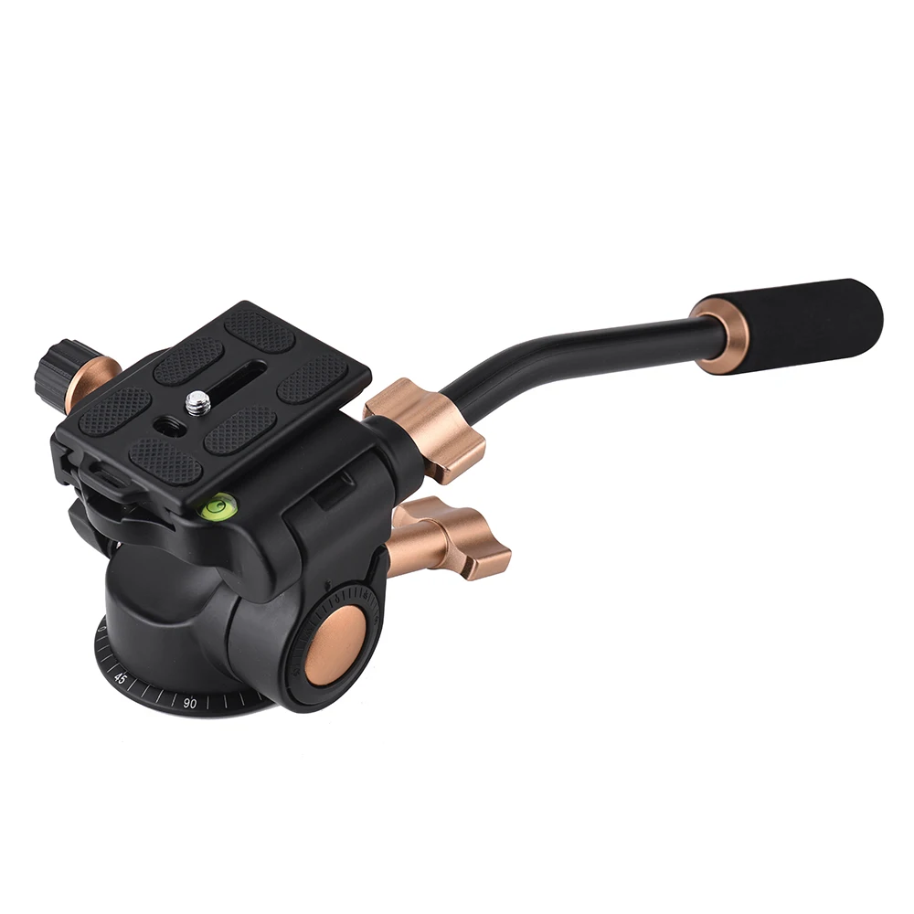 Andoer Q08S Алюминий сплав 3 полосная демпфирующая головка штатива с ручка для DSLR ILDC