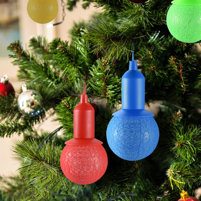

GIJOE led tent light Christmas decoration lamp plastic use 3*AAA battery colorful camping light portable plastic worklight