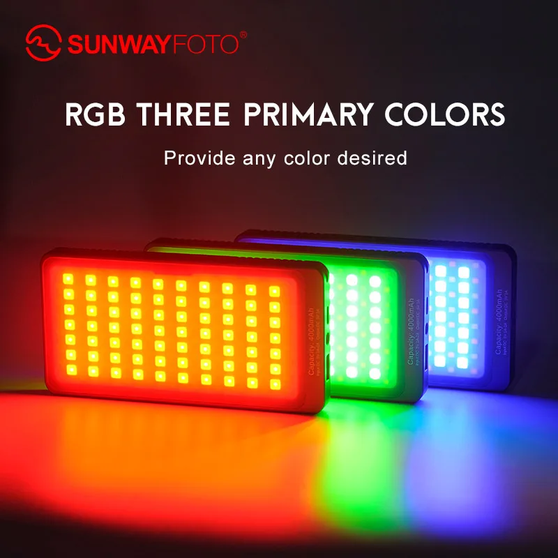SUNWAYFOTO FL 70 RGB светодиодный свет цвет селфи видео камера студийный для Canon Nikon sony