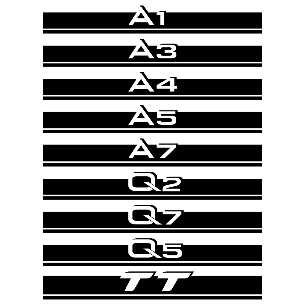 Автомобильная наклейка для Audi A3 8P S3 8V A4 B8 B6 B7 A6 C6 C5 C7 A5 Q3 Q5 Q7 TT A1 A2 A7 A8 Q2 аксессуары