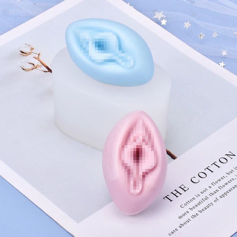 Сексуальная силиконовая форма для свечей в форме женских гениталий боди мастика