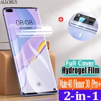 hydrogel film huawei mate 40 honor 30 pro plus screen protector full cover front not glass honor30 p30 mate40 40pro soft film
