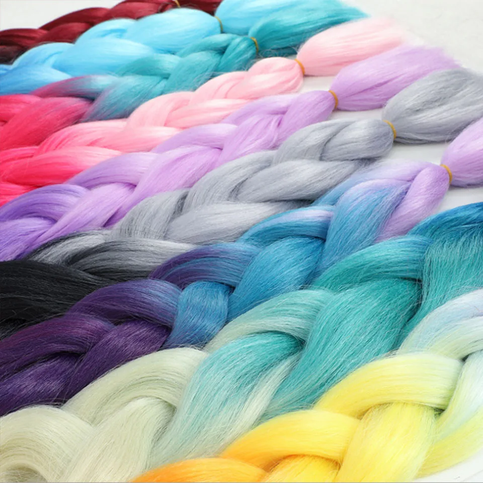 Синтетические волосы для наращивания 24 дюйма из высокотемпературного волокна |