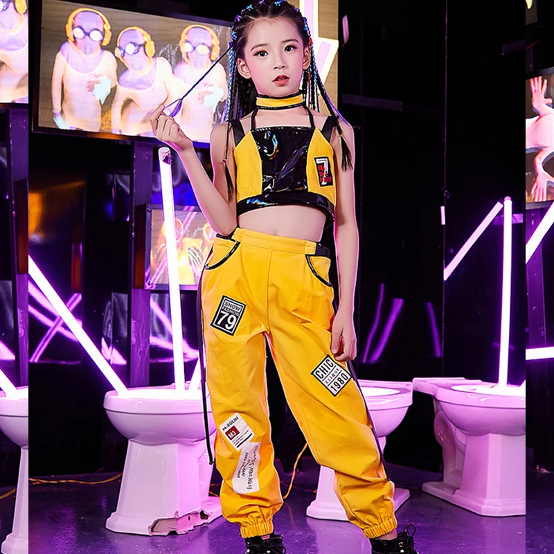 Детский костюм для джазовых танцев модный девочек уличных детский танцевальный