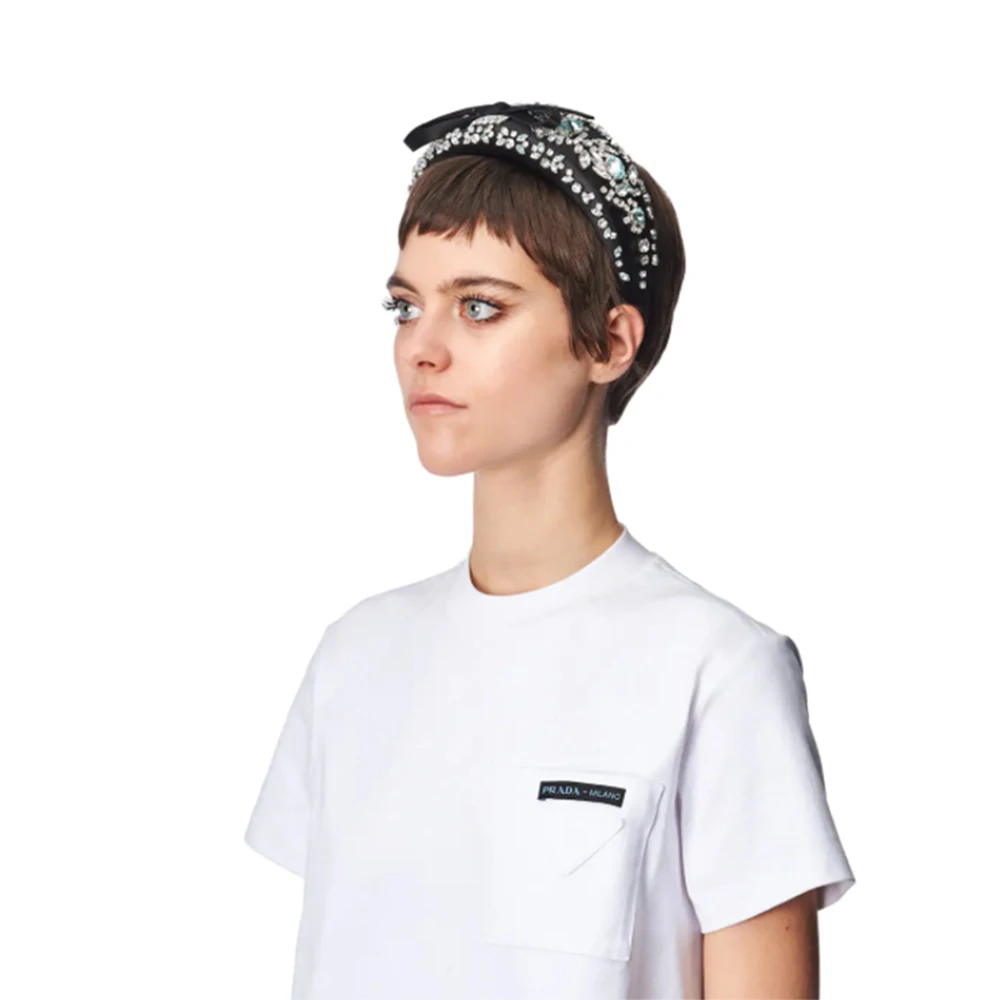 MOLANS 2020 имитация кирпича свадебная повязка на голову розовый черный с широкими