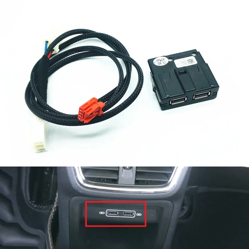 Автомобильный Внутренний двойной USB адаптер зарядное устройство Armerst жгут