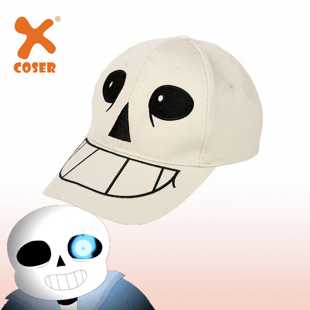 XCOSER игры Sans шляпа Косплей Костюм бежевый бейсбольная кепка вечерние аксессуары