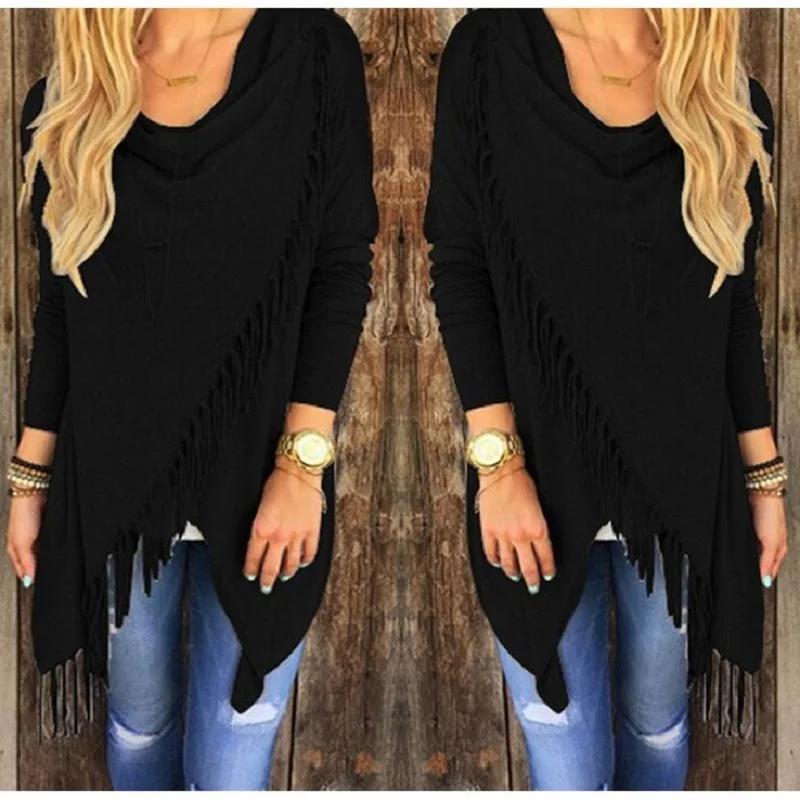 Новинка 2021 модная Женская Осенняя повседневная куртка вязаный кардиган с