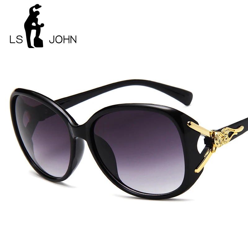 LS JOHN 2019 высокое качество женские солнцезащитные очки-бабочки Роскошные модные