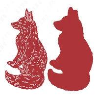 2022 new hot sale embossing template fox metal cutting dies diy scrapbook photo album diary gift decoration crafts punch stencil