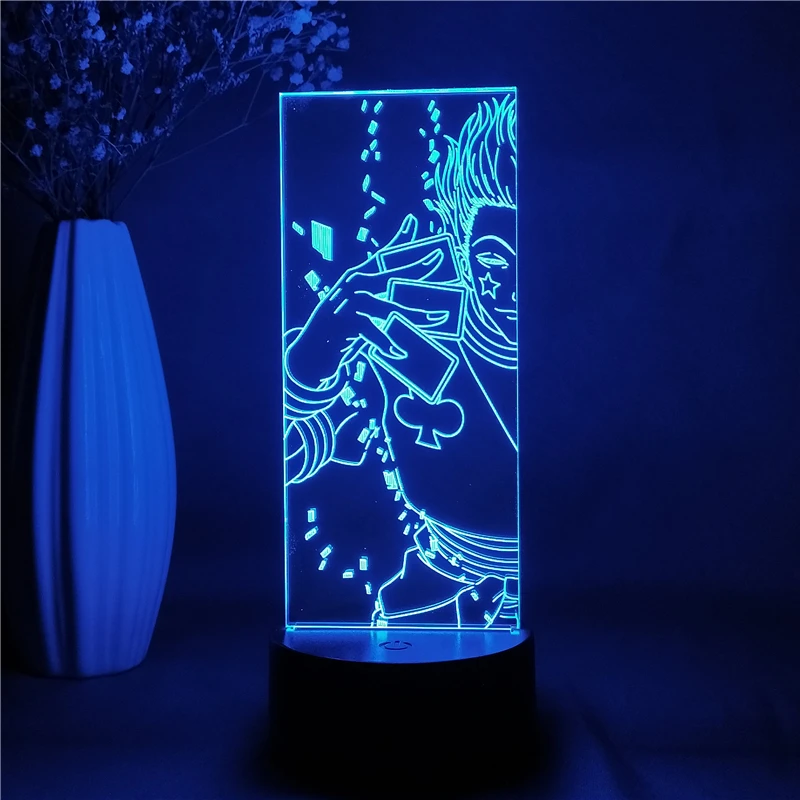 

Anime Hunter x Hunter Hisoka Figure Night Light Gift for Kids Home Bedroom Decor Led Nightlight 3d Manga Figurine Table Lamp