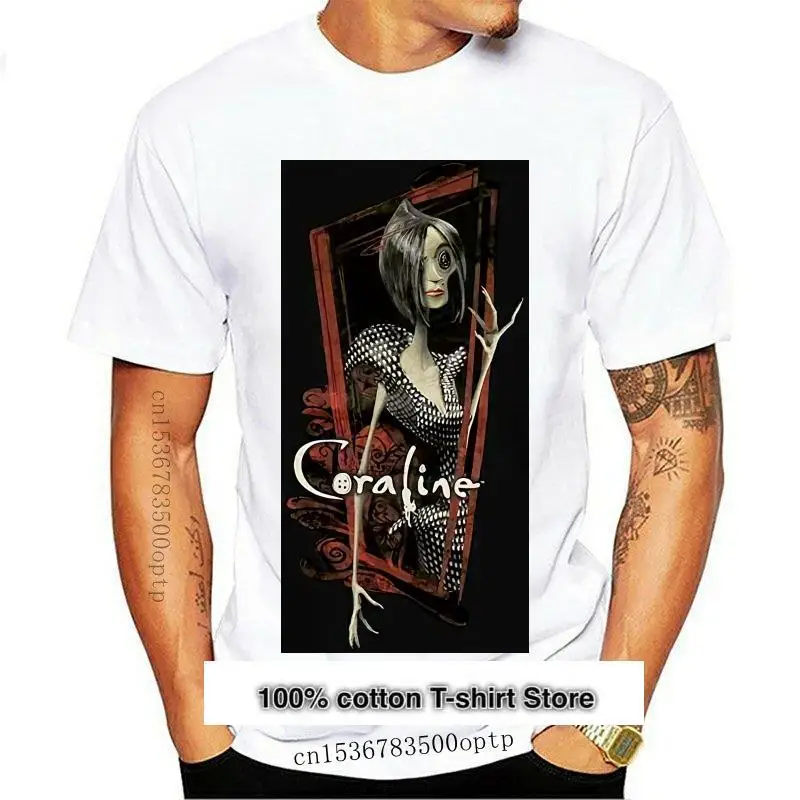 

Camiseta Supersoft 100% хлопок предварительной кодируемый Juniors Coraline полосатый матери Марко красный черный