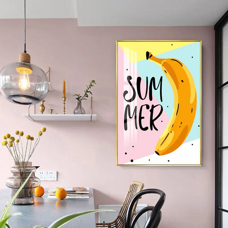 Мятные плакаты с макаронами рамка настенная художественная печать картина