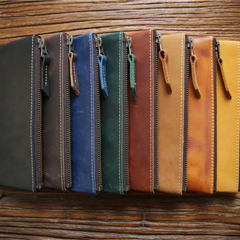 Чехол-карандаш ручной работы из натуральной кожи винтажная сумка воловьей на