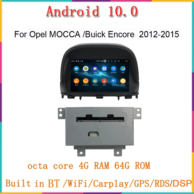 구매 Opel MOCCA Buick Encore 2012-2015 용 8 인치 Android10 차량용 라디오 Gps 네비게이션 차량용 멀티미디어 플레이어 Headunit Wireless Carplay