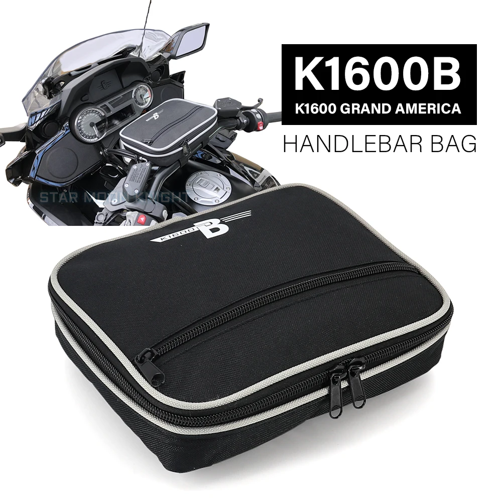 

Motorcycle Accessories Waterproof Bag Storage Handlebar bag Travel Tool bag For BMW K1600B K 1600 B K1600 Grand America GA