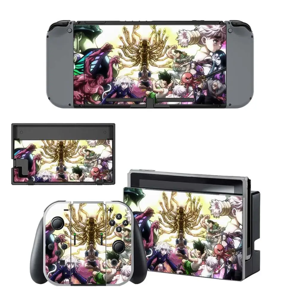 vinyl screen skin hunter x hunter protector stickers for nintendo switch ns console controller stand holder skins vinyl free global shipping