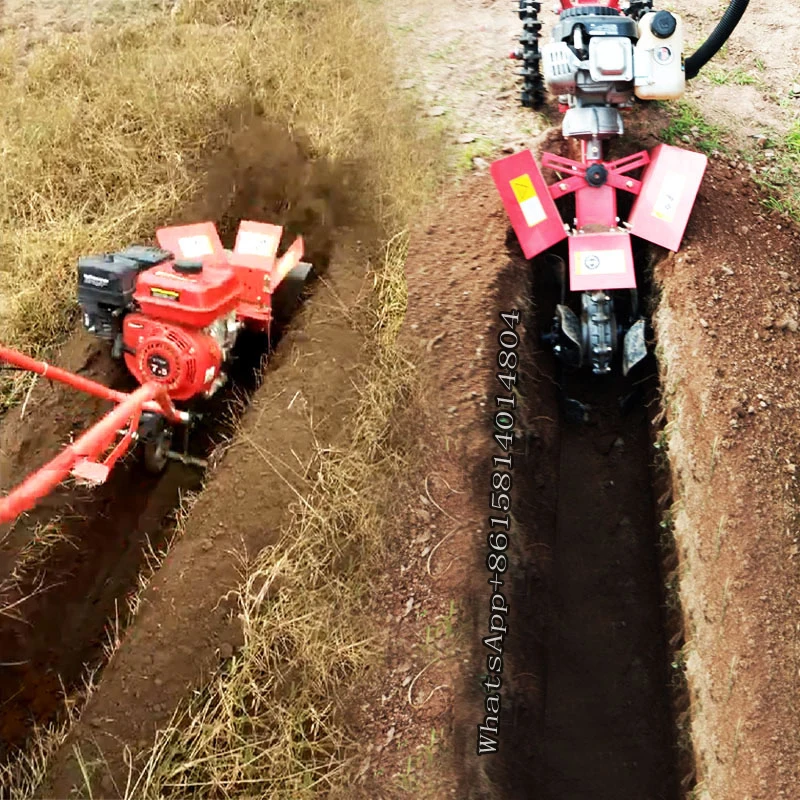 Небольшой сельскохозяйственный Многофункциональный траншеекопатель роторный