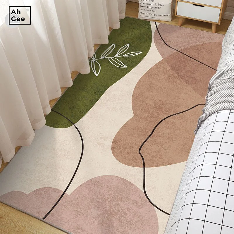 

Morandi Mat For Children Kawaii Room Decor Anti-Slip Bath Mat Soft Bedside Carpet Home Carpet Living Room Carpet Thin Rugs