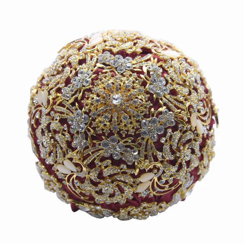 

Rhinestone Bridal Bouquet Wedding Supplies Accessories Satin Wedding Gifts Crystal Wedding Bouquet
