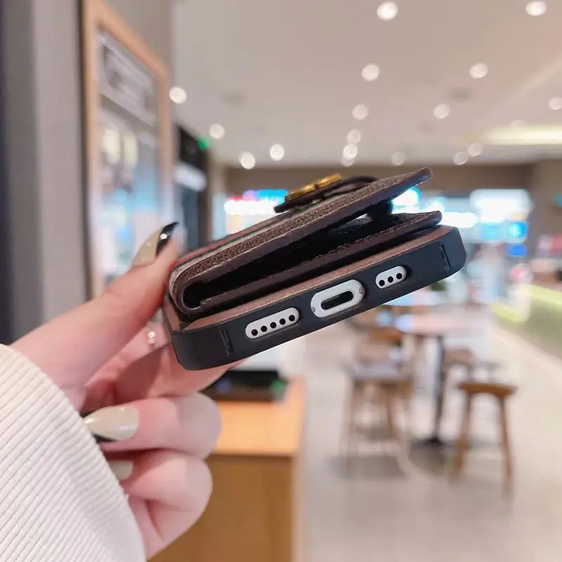 

Luxury Brand Keychain phone case for iphone 13 12 11 13pro 12mini XS Max xr 7plus 8plus 7 8 6 6s SE2020 pu Cover With Box