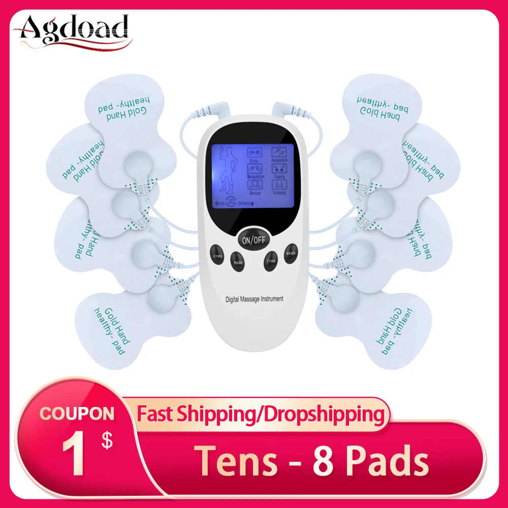 6 режимов двойной выход мышечный Стимулятор десятки устройство для физиотерапии