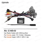 Автомобильный радиокабель с адаптером CAN-Bus для Honda Jade Fit Crider Odyssey Vezel  CD проигрыватель питания Жгут проводов соединитель