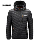 Рыболовная одежда Shimano для мужчин, зимнее однотонное пальто, теплая светильник рыболовная куртка, дышащая рыболовная рубашка, уличная одежда для рыбалки и пешего туризма
