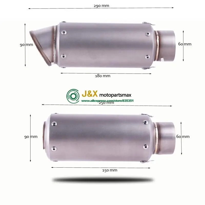 Выхлопная система мотоцикла глушитель Escape Link средняя труба без шнуровки для Kawasaki