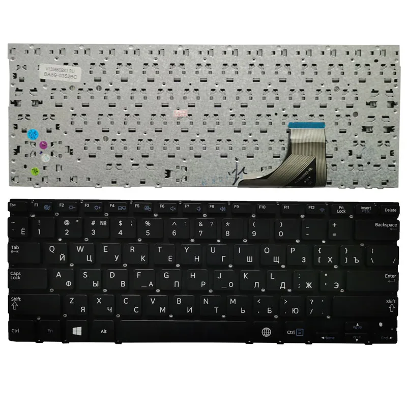 

New Laptop Russian keyboard For Samsung NP 530U3B 530U3C 532U3C 535U3C 540U3C RU Black