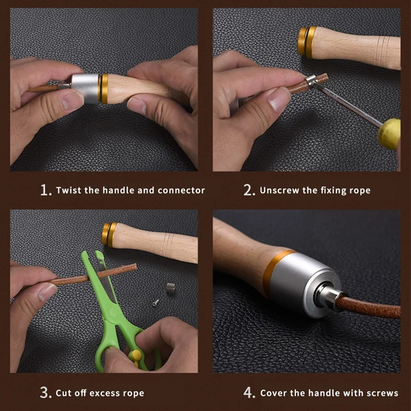 

Jump Rope with Wood Handle and Leather Rope Adjustable Speed Jump Ropes For Women Men Exercise Training Fitness Gym