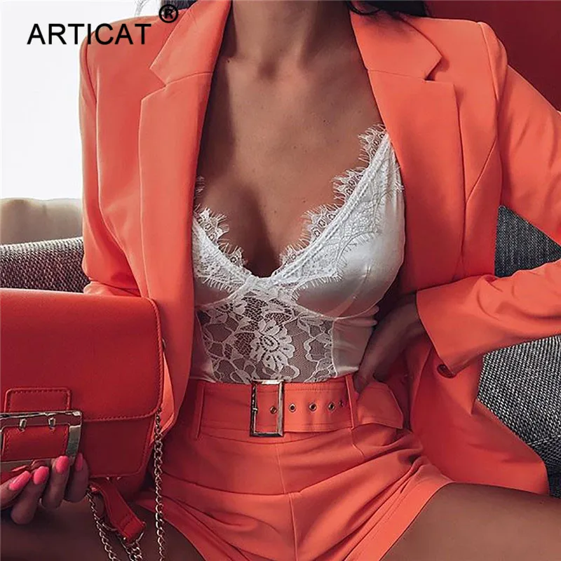 Женский офисный костюм Articat комплект из двух предметов для лета и осени 2020