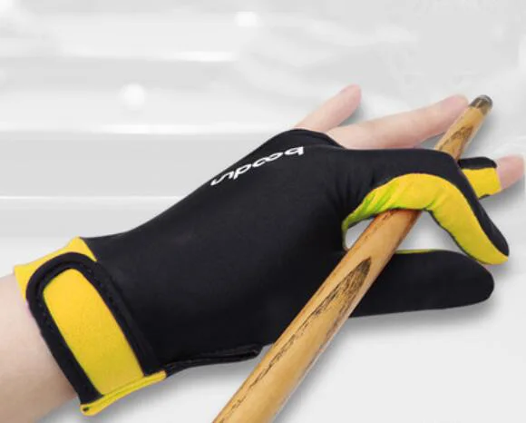 Перчатки для снукера с тремя пальцами хорошая эластичность бильярдные