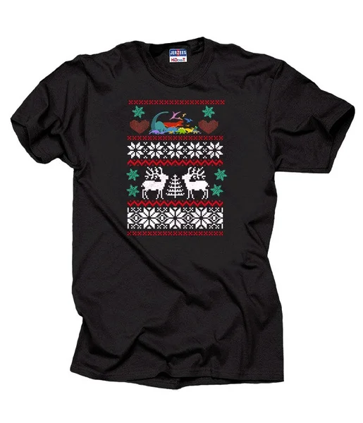 

Dinosaur Love Christmas T-Shirt X-Mas Gift Funny Christmas Ugly Sweater