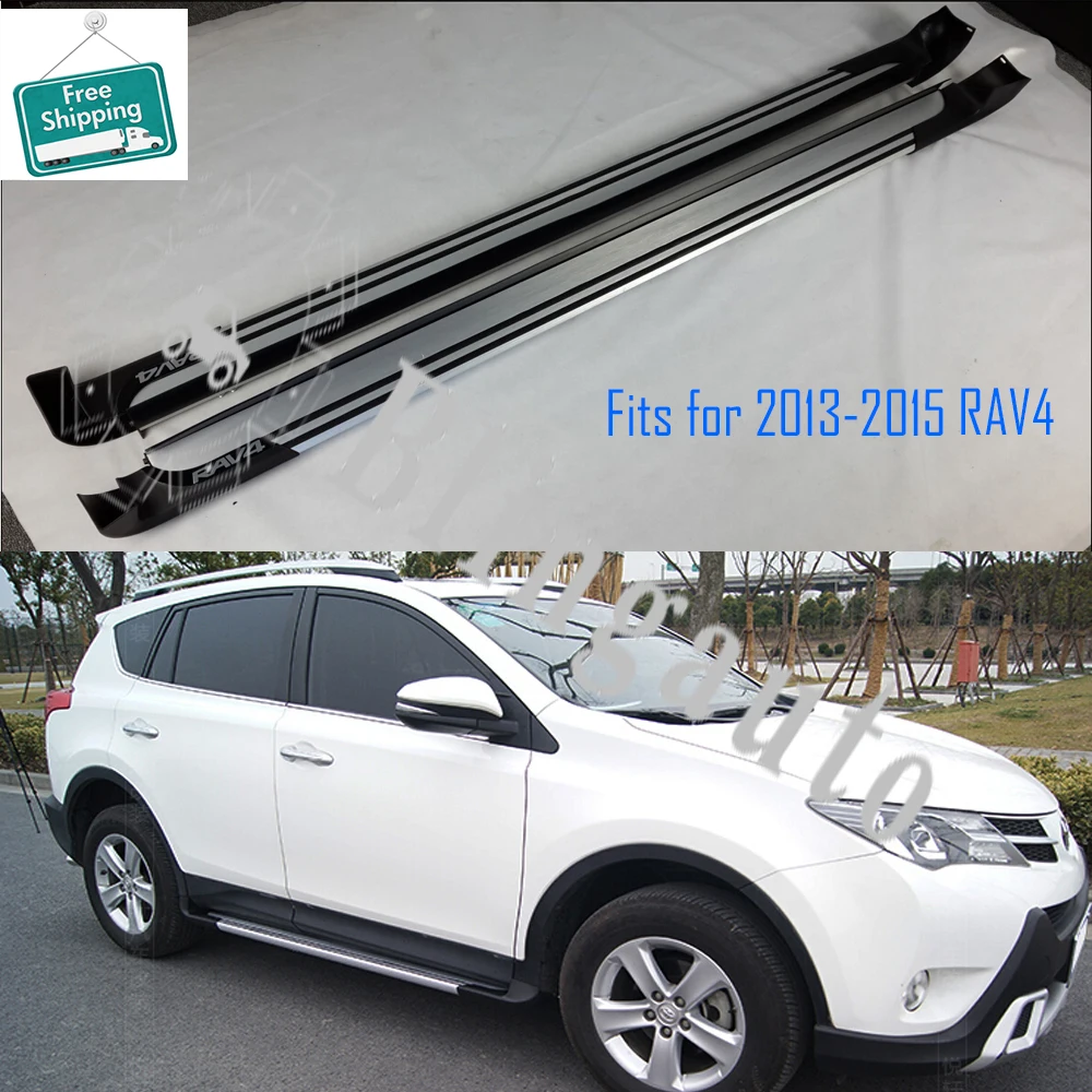 Подходит для T.oyota RAV4 2013 2014 2015 2 шт. левая и правая ходовая доска боковые ступени nerf