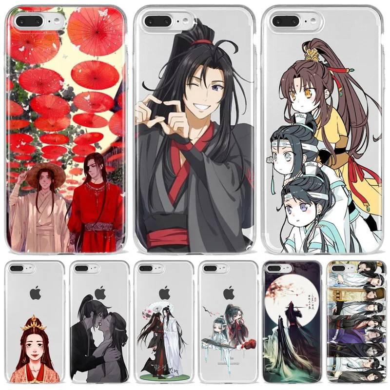 Защитный чехол Grandmaster Mo Dao Zu Shi MDZS аниме для iPhone 7 8 Plus xs max XR 11 12 13 Pro Mini прозрачный