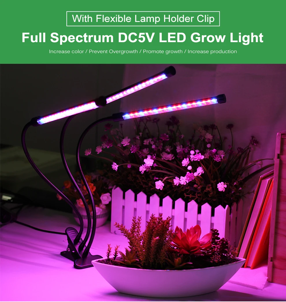 

LED Grow Lights USB Phyto Lamp Full Spectrum Fitolampy With Control For Plants Seedlings Flower Indoor Fitolamp Grow Box DC5V