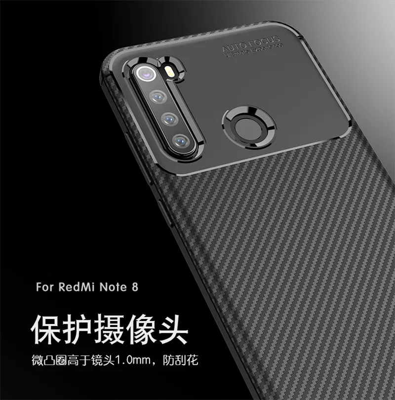 Phone Case For Xiaomi Redmi Note 8 Silicone Shockproof Cover Bumper Back | Мобильные телефоны и аксессуары