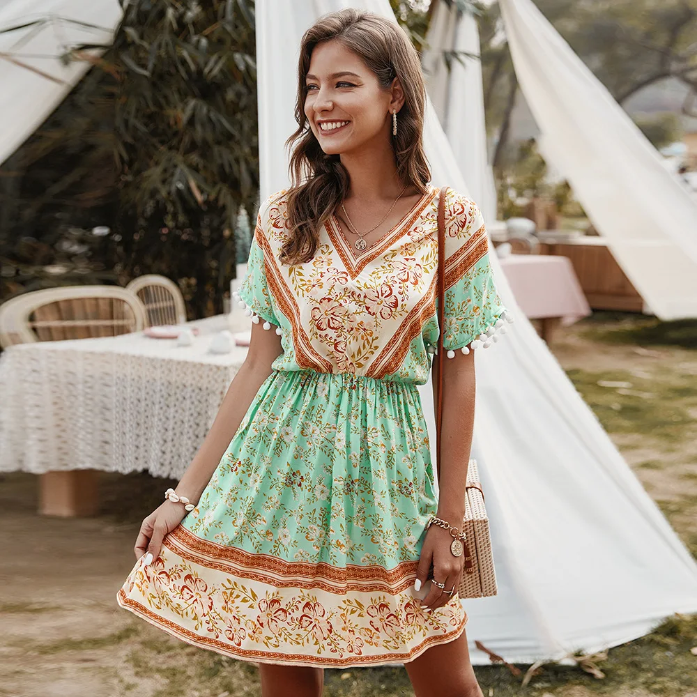 

New dress summer 2020 European and American sexy dress dresses strawberry dress