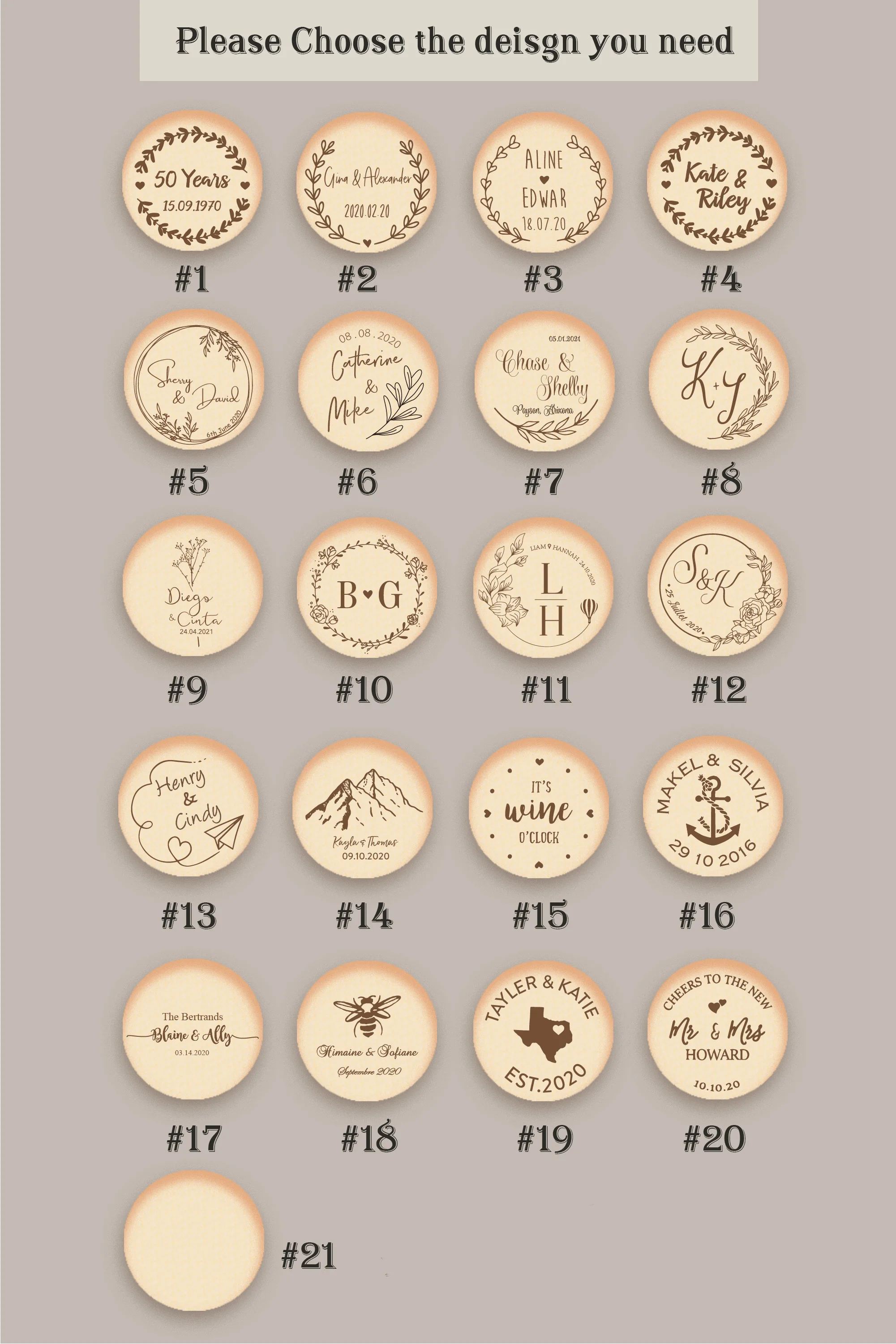 Купить 100 шт персонализированные DIY винные пробки деревянные гравированные Свадебные юбилейные подарки бутылки вина Пробка компании вечерние Дек...