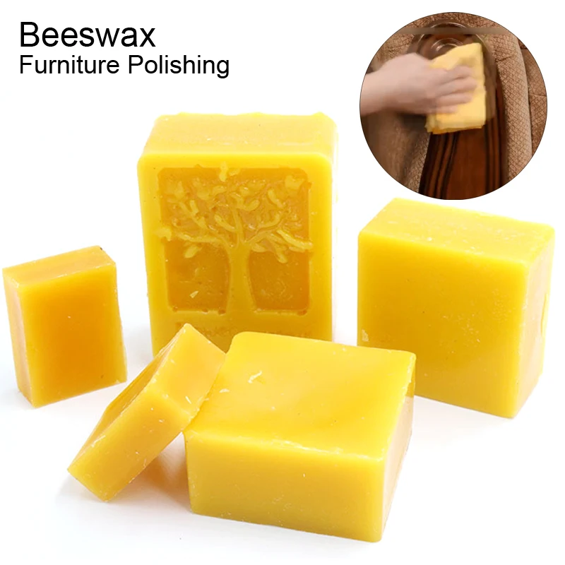 

100% Organic Natural Pure Beeswax Cosmetic Maintenance Protect Honey Wax Bee Wood Furniture Polish Natural Pure Tool Candle Soap