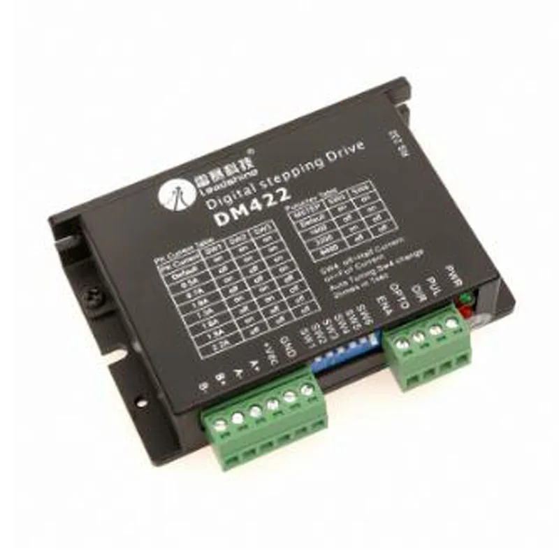 

Двухфазный Цифровой Драйвер шагового двигателя DM422, подходит для NEMA 14-17, шаговый двигатель 24-40 В постоянного тока, выход 2 А