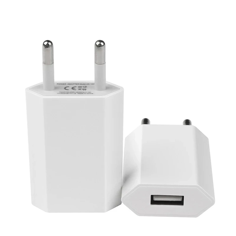 

10pc/lot Hot Selling High Quality European EU Plug USB AC Travel Wall Charging Charger Power Adapter For iPhone 11 12 Pro Max
