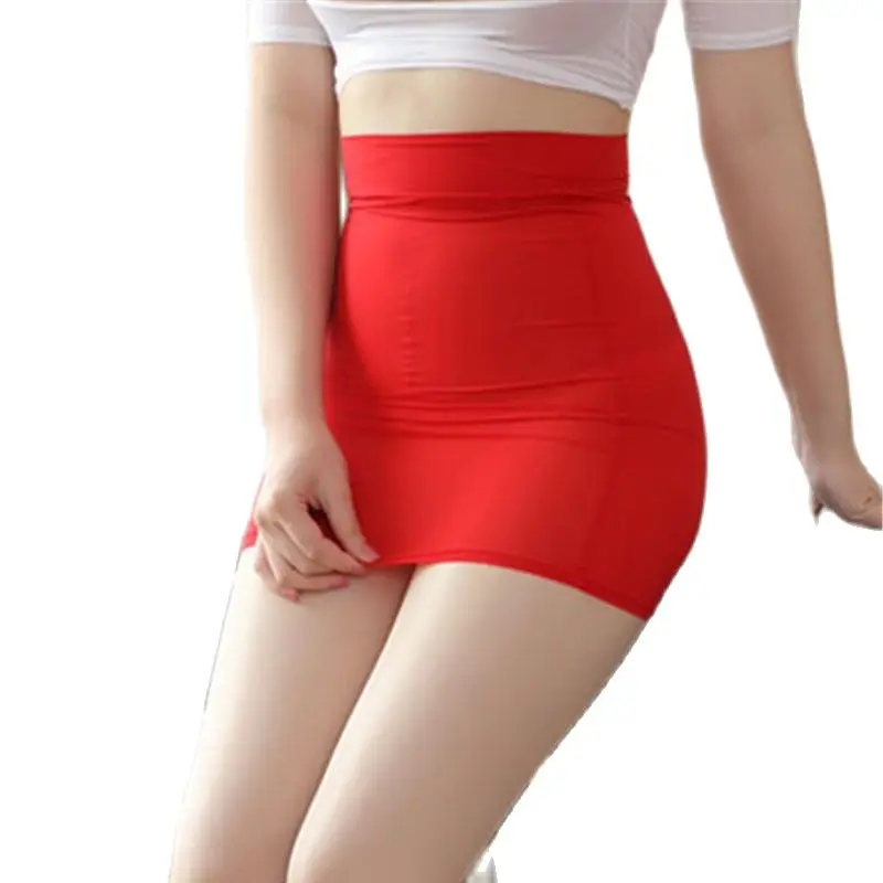 Мини юбка облегающая карандаш с высоким вырезом милая прозрачная мини из