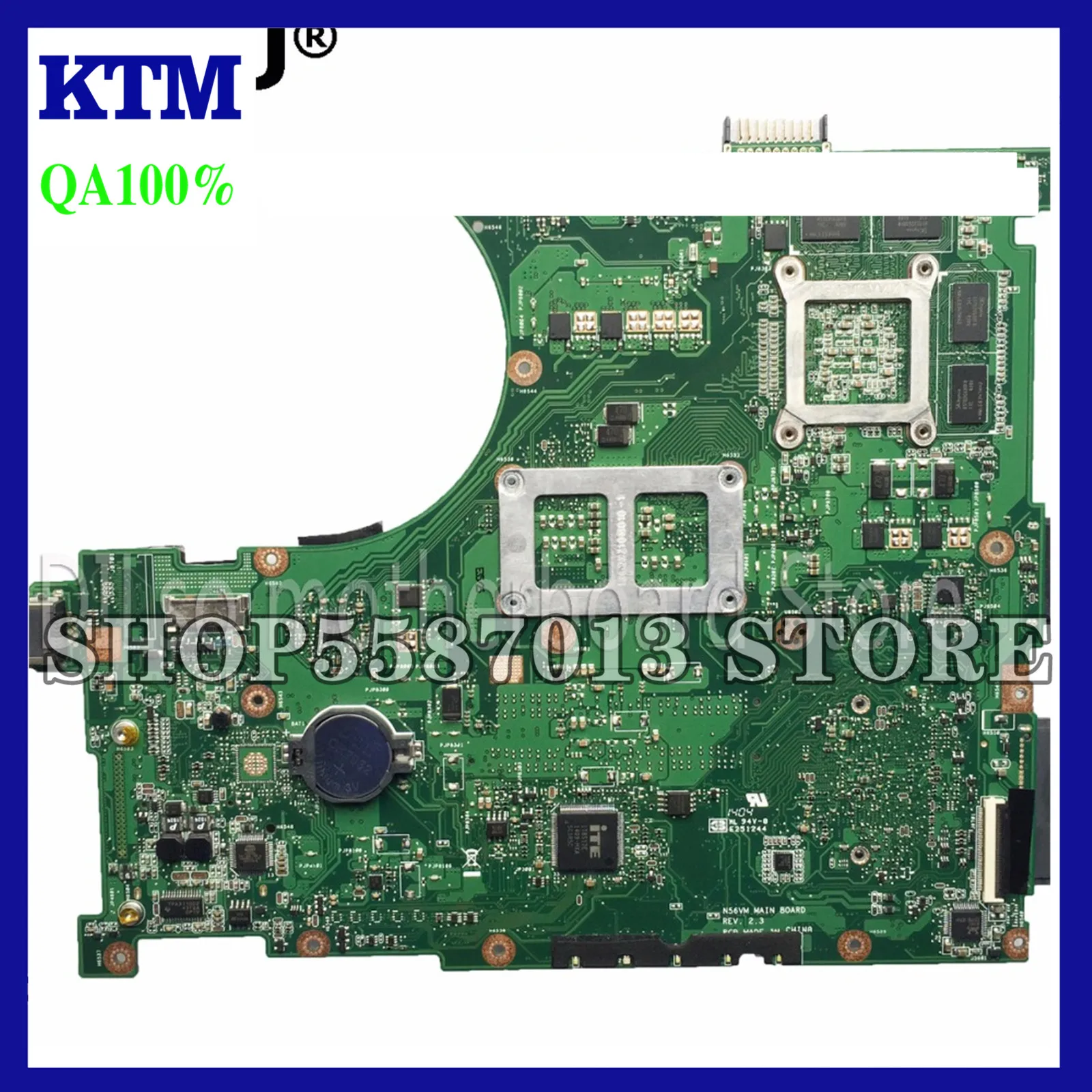 

KEFU N56VM For ASUS N56VM N56V N56VV N56VZ N56VB N56 Mainboard GT650/GT630/GT635 Video Memory Support I7 Original Test 100% Work