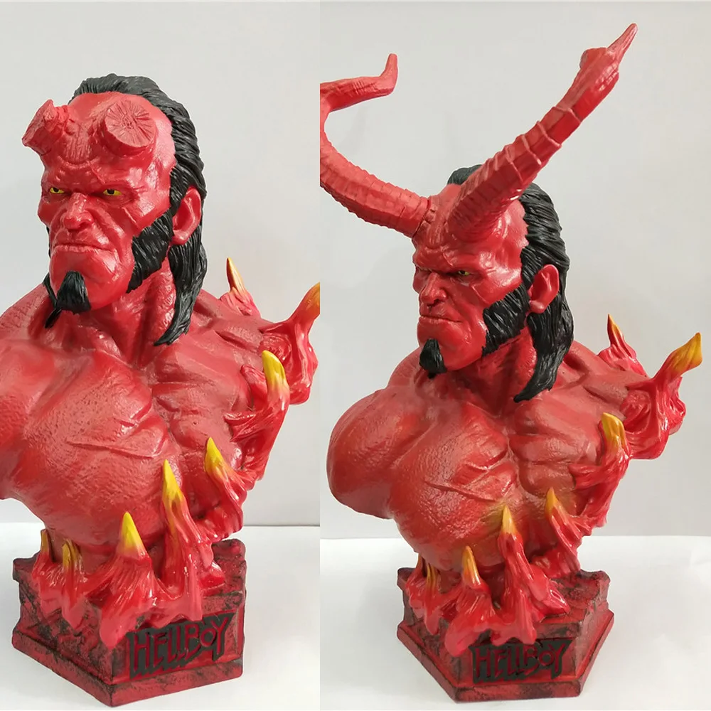 Статуя из аниме фильма бюст Хеллбой анун рама сын дьявола фигурка на половину