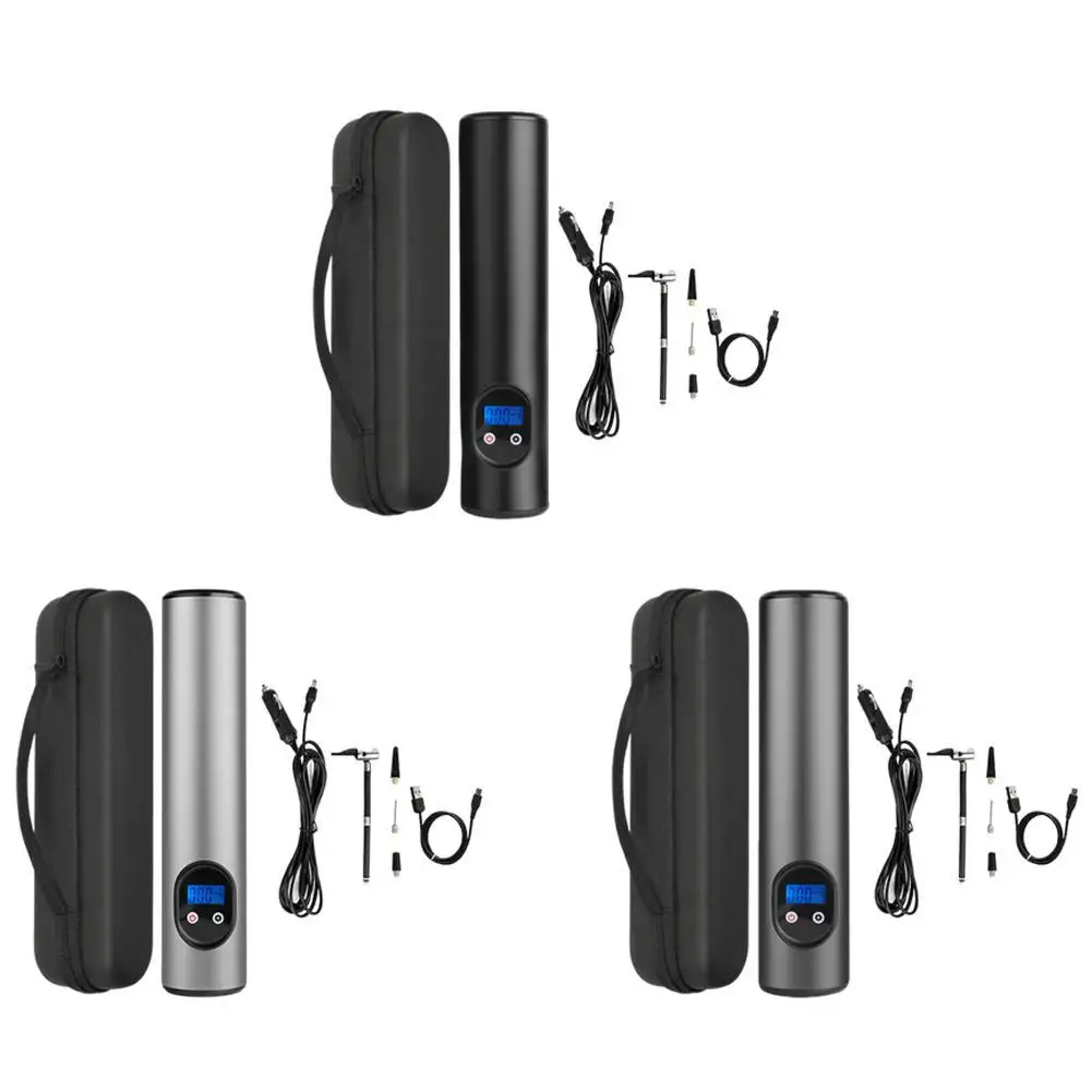 

Car Tyre Inflator LED Lighting Tire Inflatable Pump Portable Air Compressor For Cars Wheels Bicycle Tires Electric