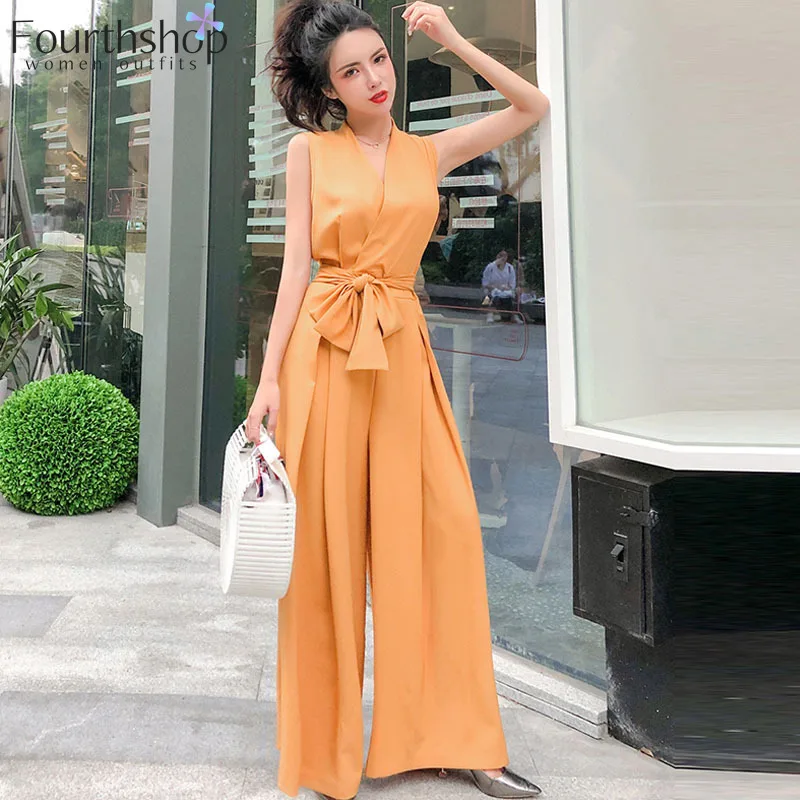 Женский свободный комбинезон на завязках черные или красные комбинезоны с